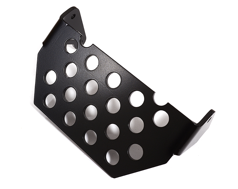 C30607BLACK Realistic Stainless Steel Front Skid Plate for Axial SCX10 III Scale Crawler - Image 1