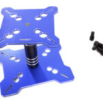 Universal Blue Car Stand Workstation for 1/10 & 1/8 Scale Models (150x125x115mm)