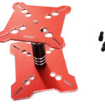 Red Universal Car Stand Workstation for 1/10 & 1/8 Scale Models (150x125x115mm)
