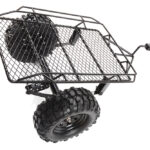 Realistic Leaf Spring 1/10 Size Low Side Trailer 305x210x140mm for Scale Crawler