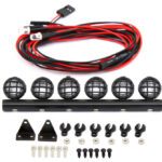 Realistic Roof Top Spot LED (6) Light Set for 1/16, 1/18 & WPL L=112mm