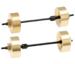 Brass 19g Each Wheel Spacers 11mm Thick w/ Extended Axles for Axial 1/24 SCX24 - Image 2