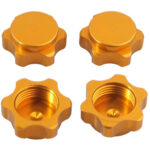 Billet Machined Aluminum 17mm Hex Hub Covers for 1/8 Buggy and Monster Truck