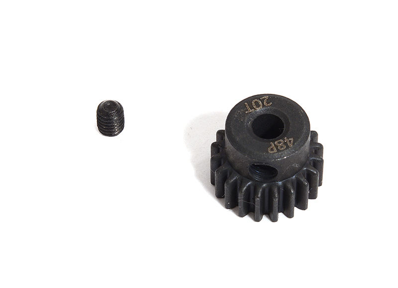 C30662 Machined HD Steel 48 Pitch Pinion 20T for Brushless w/ 0.125 Shaft - Image 1