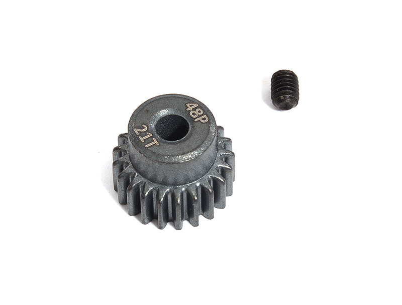 C30663 Machined HD Steel 48 Pitch Pinion 21T for Brushless w/ 0.125 Shaft - Image 1