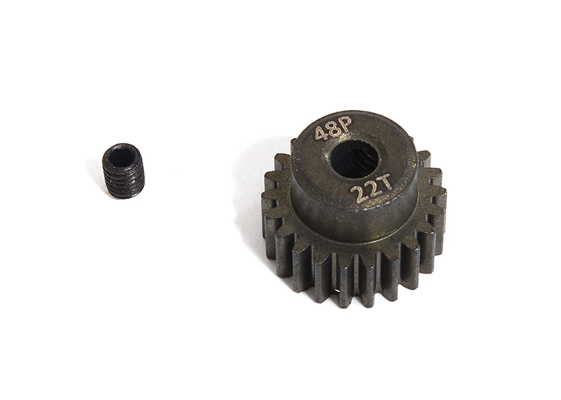 C30664 Machined HD Steel 48 Pitch Pinion 22T for Brushless w/ 0.125 Shaft - Image 1