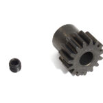 Machined HD Steel 0.8 MOD 32 Pitch Pinion 15T for BL Applications w/ 5mm Shaft