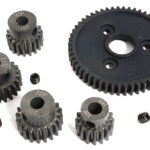 Steel 32 Pitch 54T Spur+16+18+20+21T Pinion Set w/5mm for Most Traxxas 1/10 4X4