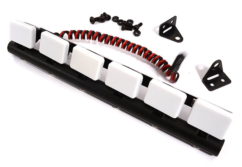 C30692 Realistic Roof Top Spot LED (6) Light Set 151mm Width for 1/10 Scale RC - Image 1