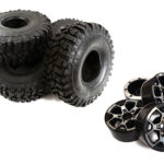 Billet Alloy 5Y Spoke 1.9 Wheel & Tire Set for Scale Crawler - 122mm O.D.