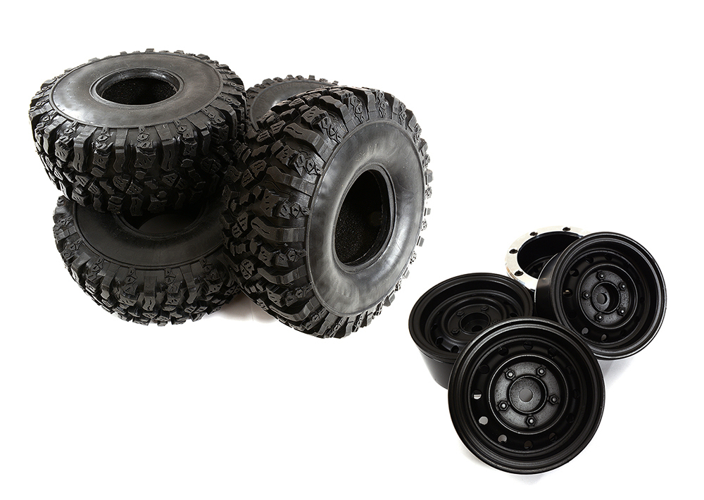 C30710 Realistic 1.9 Wheel & Tire (4) for Scale Crawler (O.D.=122mm) - Image 1