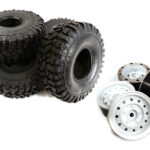 Realistic 1.9 Wheel & Tire (4) for Scale Crawler (O.D.=122mm)