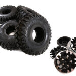 Billet Alloy 10 Spoke 1.9 Wheel & Tire (4) for Scale Crawler (O.D.=122mm)