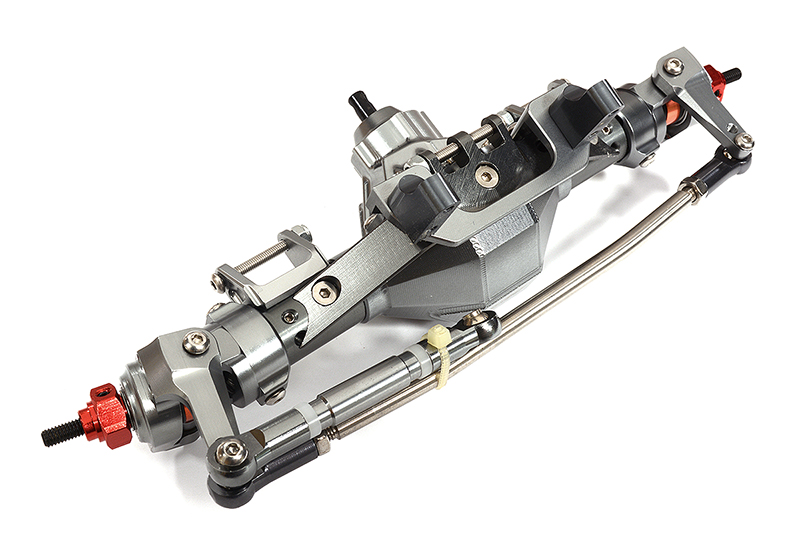 C30734GUN Complete Billet Machined T13 Front Axle for Axial 1/10 SCX-10 Dingo Honcho Jeep - Image 1