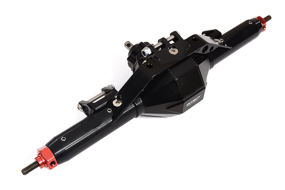 C30735BLACK Complete Billet Machined T13 Rear Axle for Axial 1/10 SCX-10 Dingo Honcho Jeep - Image 1