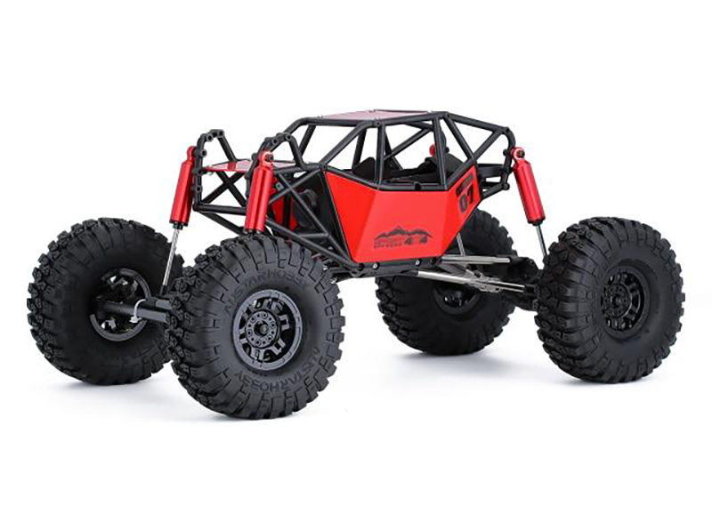 C30754RED 1/10 Scale RC Rock Bouncer Chassis Kit w/ Tires & Wheels (No Electronics) - Image 1