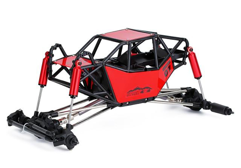 C30756RED 1/10 Scale RC Rock Bouncer Chassis Only Kit (No Electronics) - Image 1
