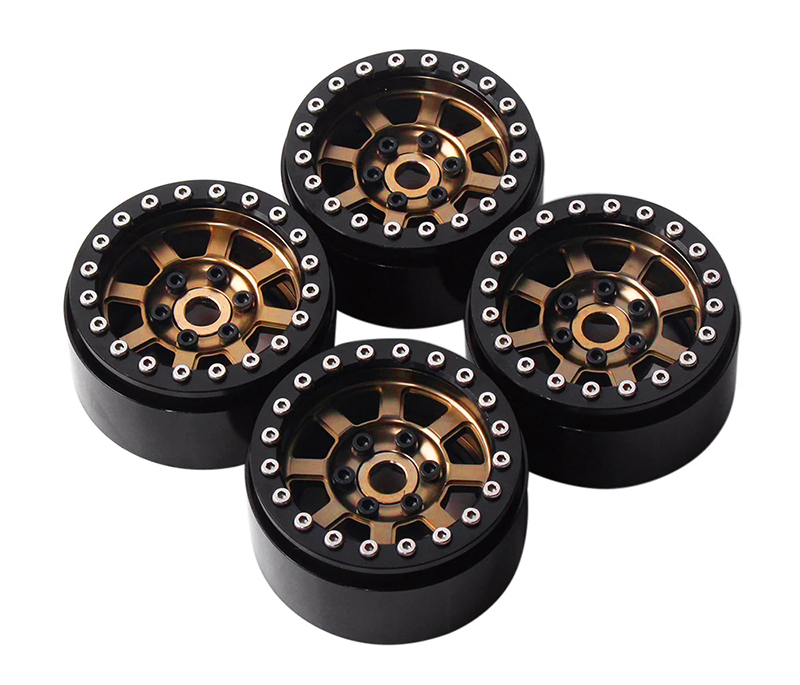 C30757 1.9 Size Billet Machined Alloy Wheel (4) for 1/10 Scale Off-Road Crawler - Image 1