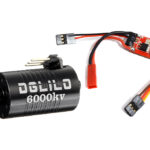 1625 Brushless 6000 kV Sensorless Motor w/ 15A ESC for Mini 1/28 Size