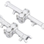 Billet Machined Alloy Front & Rear Axle Housings for Axial 1/24 SCX24 Crawler