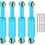 Billet Machined Alloy Shocks (4) for Axial 1/24 SCX24 Rock Crawler