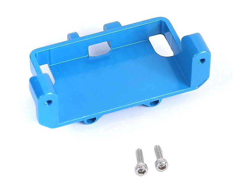 C30793BLUE Billet Machined Alloy Servo Mount for Axial 1/24 SCX24 Rock Crawler - Image 1