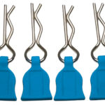 Plastic Easy Pulls (4) w/ Body Clips for 1/10 Scale