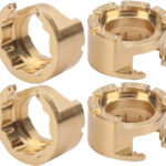 Brass Alloy 76g Ea Weight Add-On Set for Traxxas 1/10 TRX-4 Trail Crawler