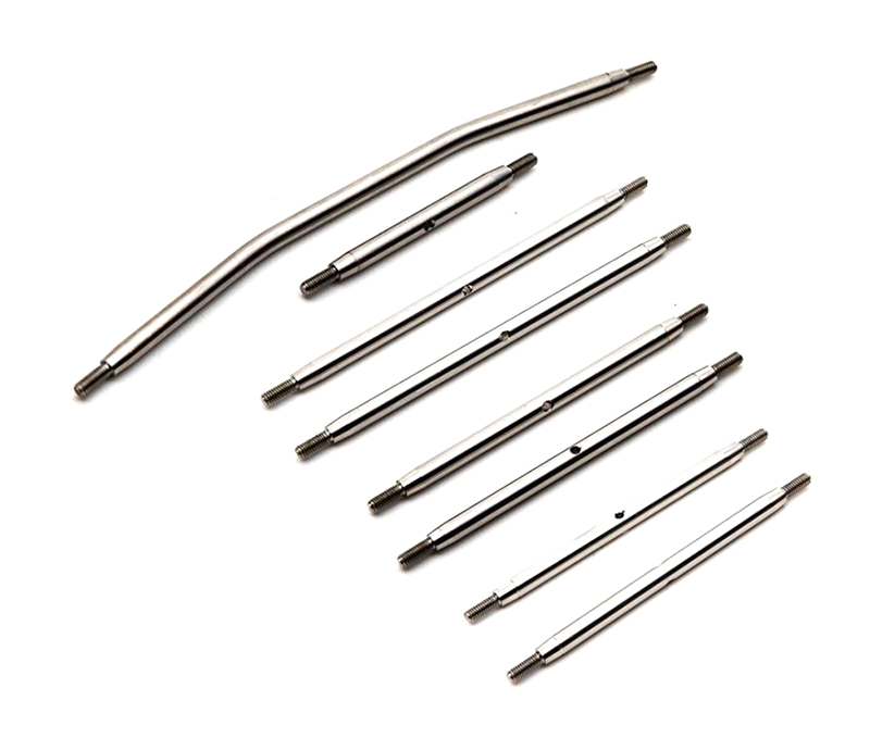 C30812 Stainless Steel Complete Linkages (8) for Axial 1/10 RBX10 Ryft 4WD Rock Bouncer - Image 1