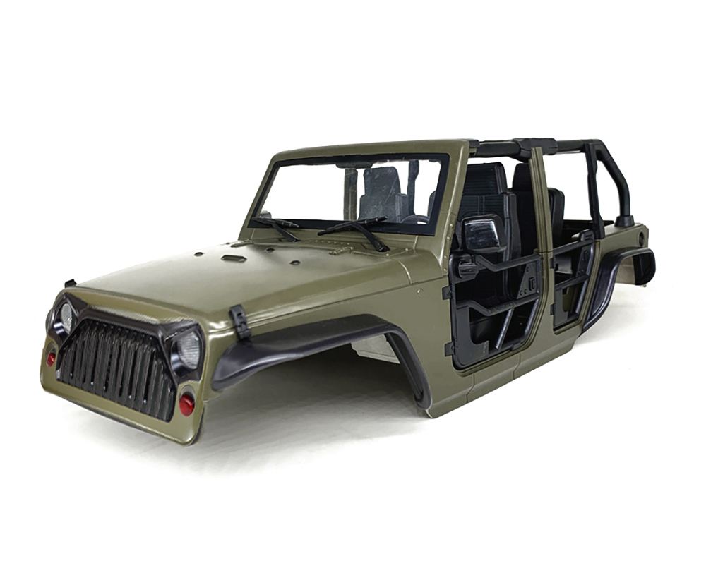 C30821DARKGREEN Realistic JC10 Hard Plastic Body Kit for 1/10 Scale Off-Road Crawler WB=313mm - Image 1