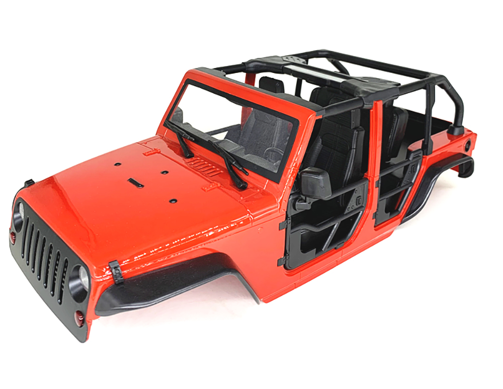 C30821RED Realistic JC10 Hard Plastic Body Kit for 1/10 Scale Off-Road Crawler WB=313mm - Image 1