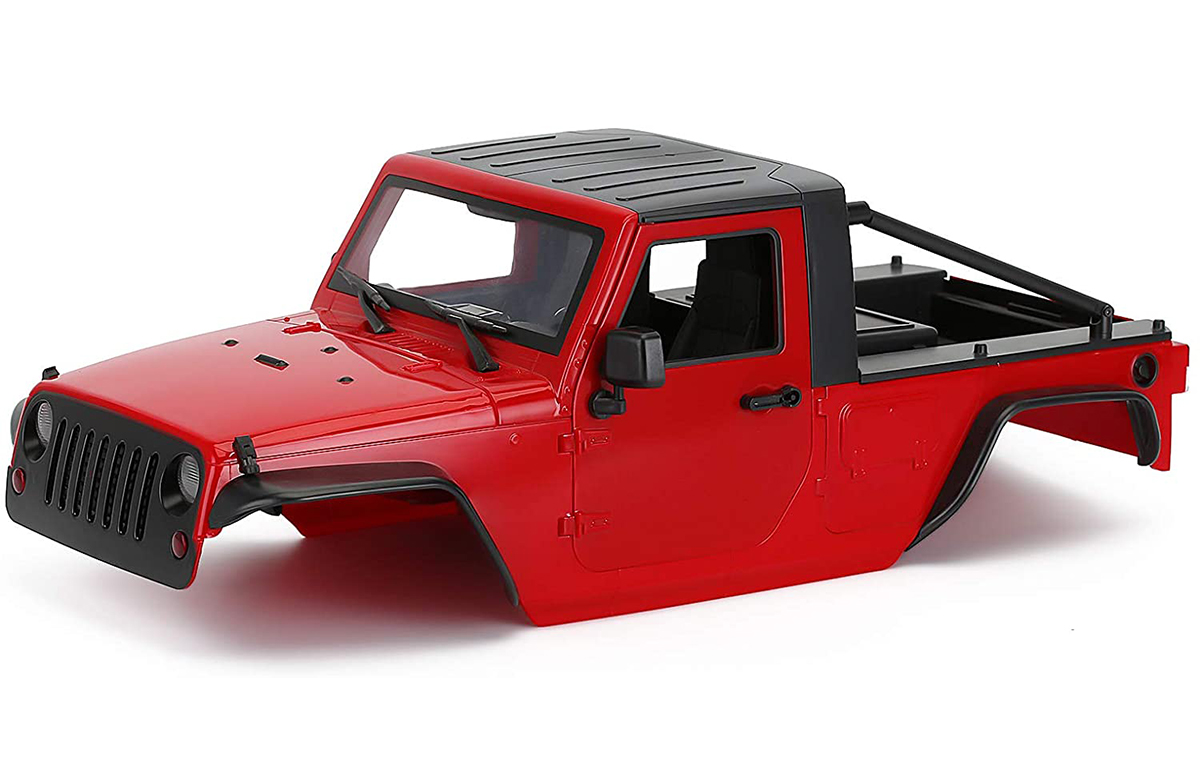 C30822RED Realistic JX10 Hard Plastic Body Kit for 1/10 Scale Off-Road Crawler WB=313mm - Image 1