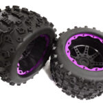Tires, Wheels & Inserts TK26 w/ 17mm Hex for Monster Truck Size 2pcs OD=155mm