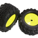 Tires, Wheels & Inserts TK47 w/17mm Hex for 1/8 Monster Truck Size 2pcs OD=155mm