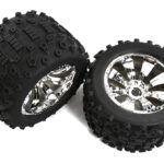 Tires, Wheels & Inserts TK50 w/17mm Hex for 1/8 Monster Truck Size 2pcs OD=155mm