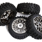 Tires, Wheels & Inserts TK53 Style w/ 17mm Hex for 1/8 Buggy Size 4pcs OD=120mm