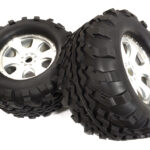 Tires, Wheels & Inserts TK57 w/17mm Hex for 1/8 Monster Truck Size 2pcs OD=155mm