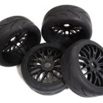 Tires, Wheels & Inserts TK58 Style w/ 17mm Hex for 1/8 Buggy Size 4pcs OD=102mm