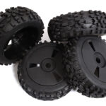 Tires, Wheels & Inserts TK62 Style w/ 17mm Hex for 1/8 Buggy Size 4pcs OD=120mm