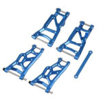 Alloy Front & Rear Lower Arms w/ Tie Bar Set for 1/10 Slash 2WD (2555 3631 2532)