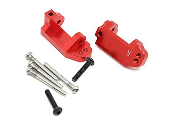 C30912RED Alloy Caster Blocks for 1/10 Rustler 2WD, Stampede 2WD & Slash 2WD (3632) - Image 1