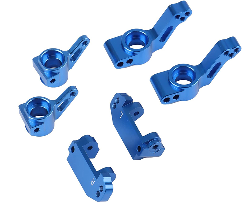 C30915BLUE Steering, Caster Blocks & Rear Hub Carriers for 1/10 Rustler 2WD 3632 3736 3752 - Image 1