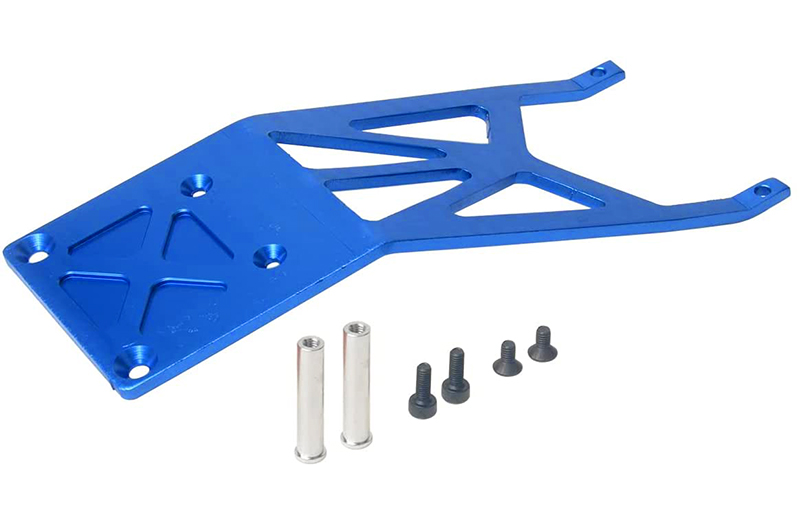 C30920BLUE Alloy Front Skid Plate for 1/10 Traxxas Slash 2WD (non-LCG) 5837 - Image 1