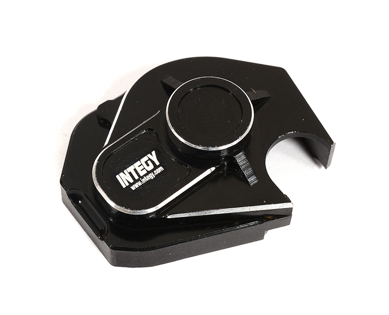 C30928BLACK Alloy Machined Pinion & Spur Gear Cover for Axial 1/24 SCX24 - Image 1