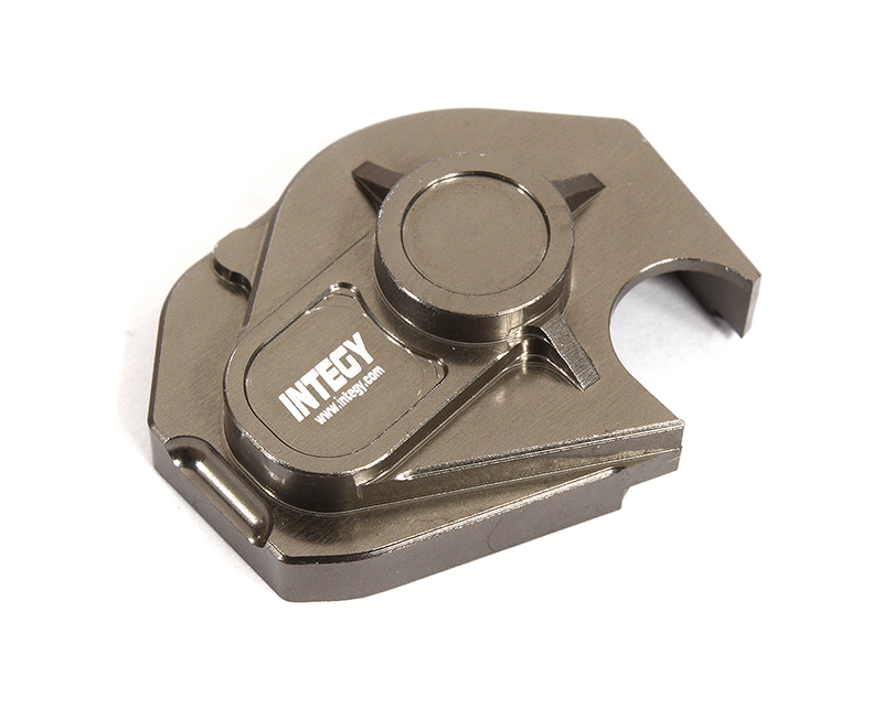 C30928GREY Alloy Machined Pinion & Spur Gear Cover for Axial 1/24 SCX24 - Image 1