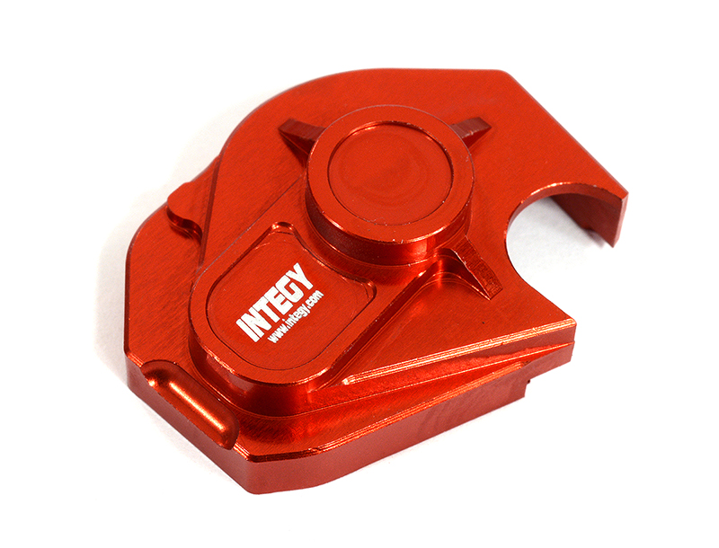 C30928RED Alloy Machined Pinion & Spur Gear Cover for Axial 1/24 SCX24 - Image 1