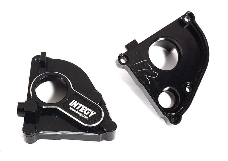 C30935BLACK Billet Machined Gearbox Housings for Axial 1/24 SCX24 - Black - Image 1