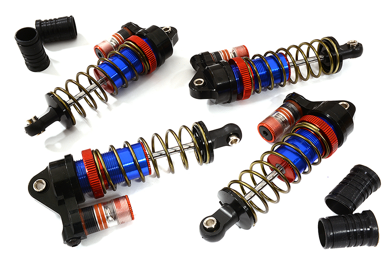 C30938BLUE Billet Machined Piggyback Shock Set for Arrma 1/10 Granite Voltage 2WD AR330433 - Image 1