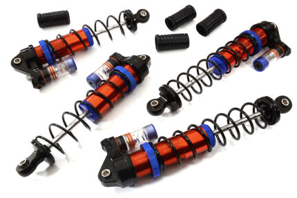 Machined Piggyback Shock Set for Arrma 1/10 Granite 4X4 3S BLX AR330550 AR330551