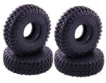 Realistic Rubber Tires (4-Pack) for Axial 1/24 SCX24 Rock Crawler (O.D.=54mm)